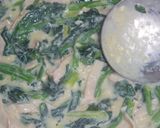 大量消費ほうれん草とハムの中華クリーム煮作り方10写真