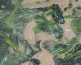 大量消費ほうれん草とハムの中華クリーム煮作り方11写真