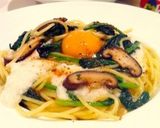 山芋＋ほうれん草＋きのこ お月見パスタ作り方2写真
