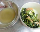 小松菜の炊いたんのオムレツあんかけ作り方1写真