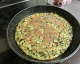 小松菜の炊いたんのオムレツあんかけ作り方4写真