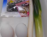 塩こんぶと長ねぎと卵のチャーハン作り方1写真