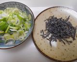 塩こんぶと長ねぎと卵のチャーハン作り方2写真