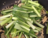 だし醤油で簡単☆ジャコと青菜の炒め物作り方3写真