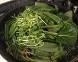 だし醤油で簡単☆ジャコと青菜の炒め物作り方4写真