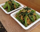 だし醤油で簡単☆ジャコと青菜の炒め物作り方6写真