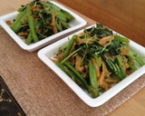 だし醤油で簡単☆ジャコと青菜の炒め物作り方6写真