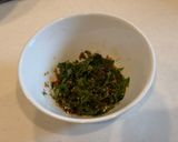 カリカリひき肉だけバーグ丼作り方2写真