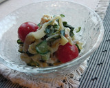 鶏ササミと塩クラゲのマヨ酢味噌和え作り方5写真