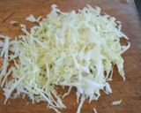 唐揚げと水菜のシャキシャキサラダ作り方1写真