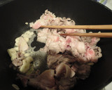 豚肉とれんこん、きくらげのＸＯ醤炒め作り方1写真