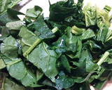 ルクエで長芋とほうれん草のなめ茸あえ作り方1写真
