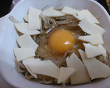 もやしと卵のレンジ蒸しお好み焼き風作り方2写真