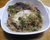 もやしと卵のレンジ蒸しお好み焼き風作り方5写真