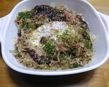 もやしと卵のレンジ蒸しお好み焼き風作り方5写真