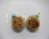 焼きおにぎりde焼き餅ちゃんのキャラ弁☆作り方9写真