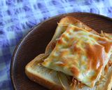 きんぴらごぼうとチーズのトースト♪作り方4写真