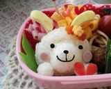 簡単！キャラ弁当☆バレンタインうさぎさん作り方8写真