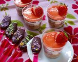 デコチョコスプーン付　苺とチョコのムース作り方8写真