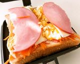にんじんと卵のホットサンド作り方3写真