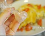 しらすトマトのとろたまごはん大葉梅マヨ味作り方5写真