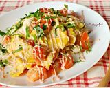 しらすトマトのとろたまごはん大葉梅マヨ味作り方6写真