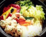 鶏つくね団子鍋♡作り方5写真