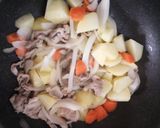 すきやきのタレで肉じゃが作り方4写真