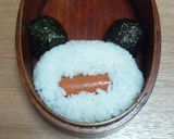 リラックマパンダの被り物♪キャラ弁当作り方3写真
