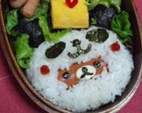 リラックマパンダの被り物♪キャラ弁当作り方4写真