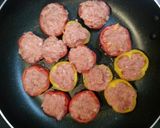 カラフルピーマンの肉詰め♪作り方3写真