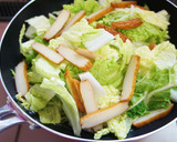 白菜とさつま揚げのゴマ味噌煮作り方2写真