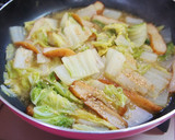 白菜とさつま揚げのゴマ味噌煮作り方6写真