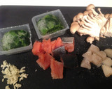 新巻鮭と冷凍ほうれん草のクリームパスタ作り方1写真