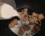 新巻鮭と冷凍ほうれん草のクリームパスタ作り方3写真