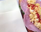 ボリュ〜ミィ☆ハムエッグチーズサンド作り方7写真