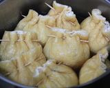 ＊豆腐と挽肉で油揚げの五目巾着煮＊作り方5写真