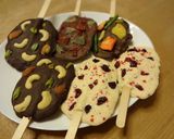 バレンタイン♡型なしトッピングチョコバー作り方6写真