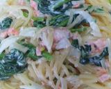 サケフレークで簡単サーモンクリームパスタ作り方5写真
