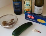 エビとズッキーニのスパゲティ作り方1写真