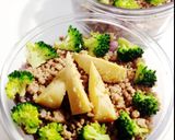 焼肉のタレで超簡単豚そぼろ❤デコアレあり作り方5写真