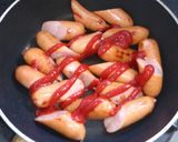 朝食＆お弁当★ソーセージ・粉チーズ炒め作り方1写真