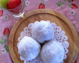 ♡もっちりいちご大福♡レンジで簡単にっ♪作り方4写真