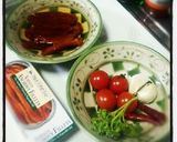 ドライトマトとアンチョビのパスタ作り方1写真