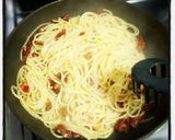 ドライトマトとアンチョビのパスタ作り方4写真