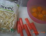 もやし入りかに玉~♪作り方1写真