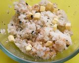もちもちごはんハムカップ♪くるみ味噌のせ作り方3写真