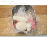 バレンタイン＊恋する白うさキャラ弁作り方1写真