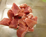 ♬豚ヒレ肉とたたききゅうりの黒酢炒め♬作り方1写真