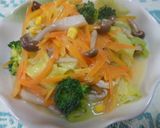 蒸しキャベツの…コーンスープ・野菜餡かけ作り方4写真
